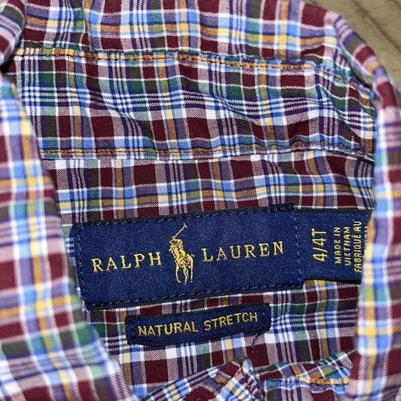 Ralph Lauren 💯 Cotton Natural Stretch Short Sleeve Shirt Unisex - Picture 7 of 17